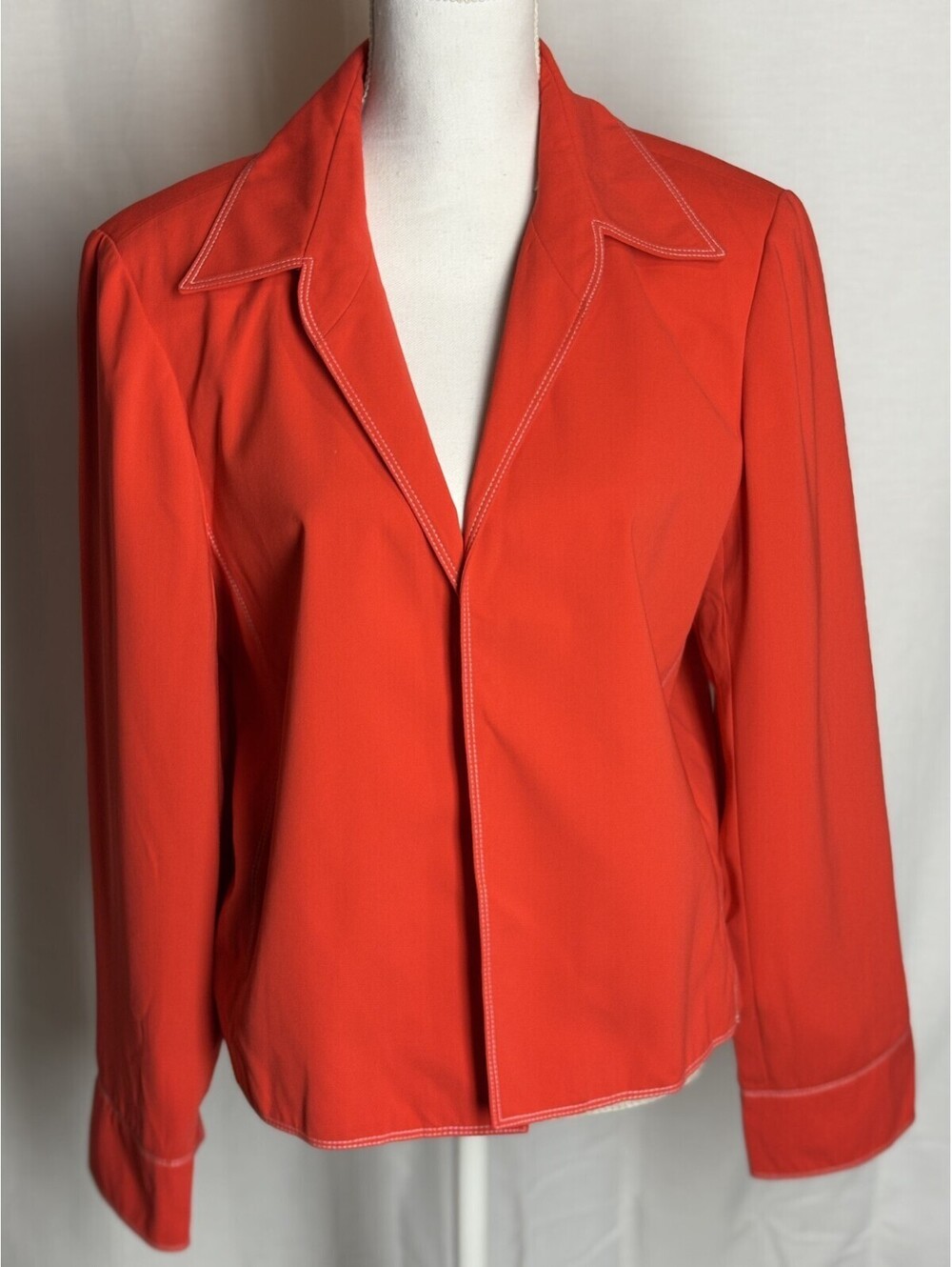 Vintage Giorgio Sant' Angelo Jacket Blazer Red Women's Size 16 New with Tags NWT